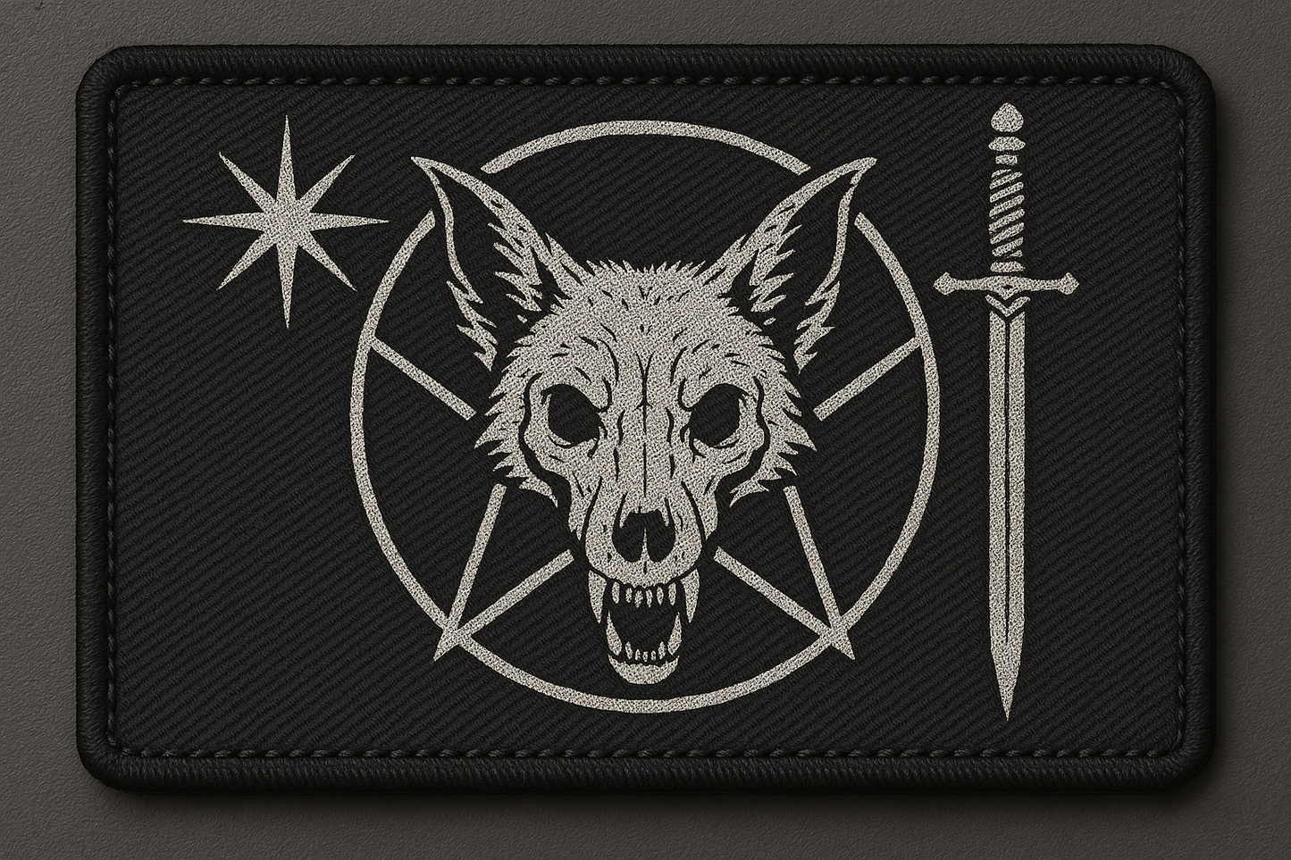 "Wolf Skull" Occult Patch